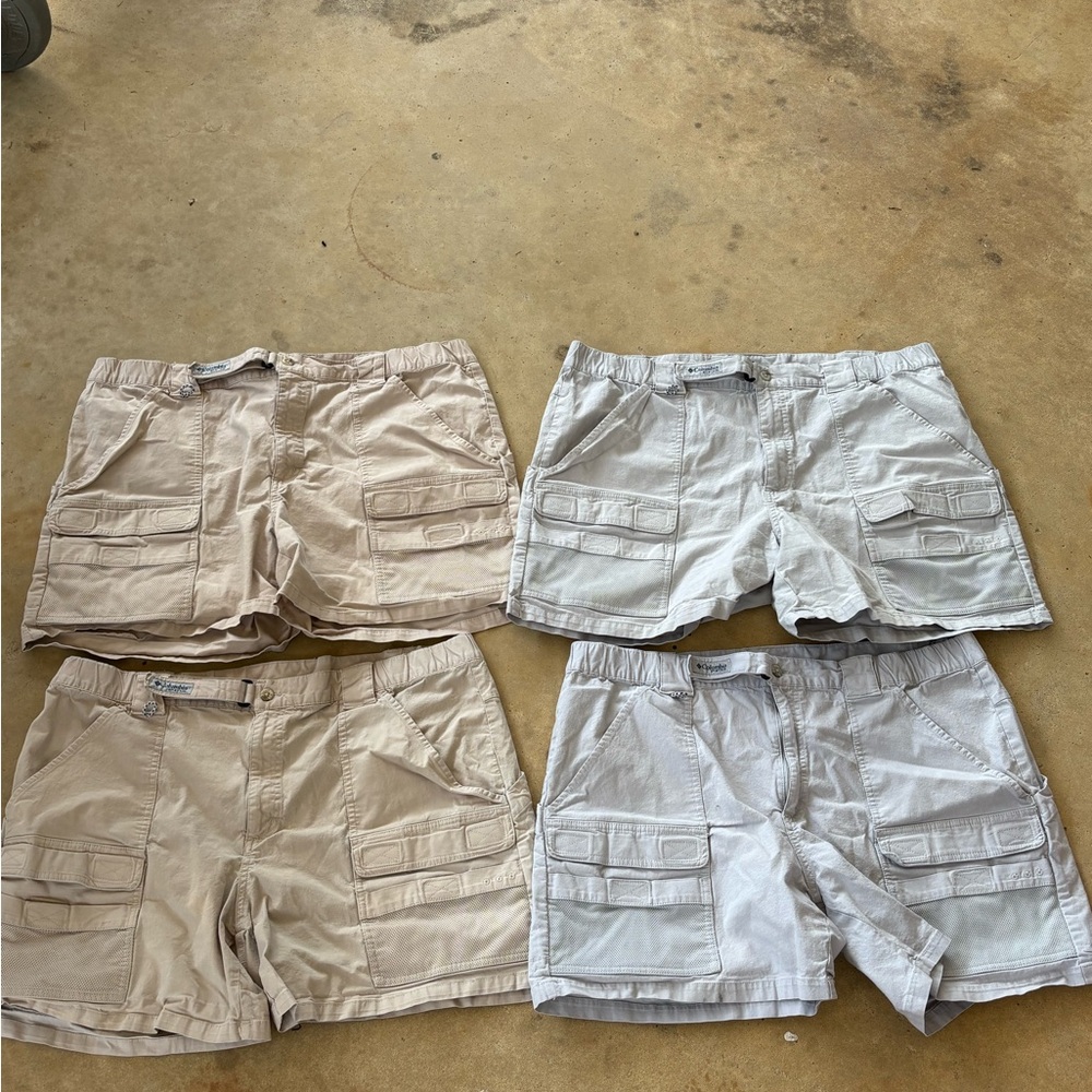Lot of 4 Columbia shorts all XL